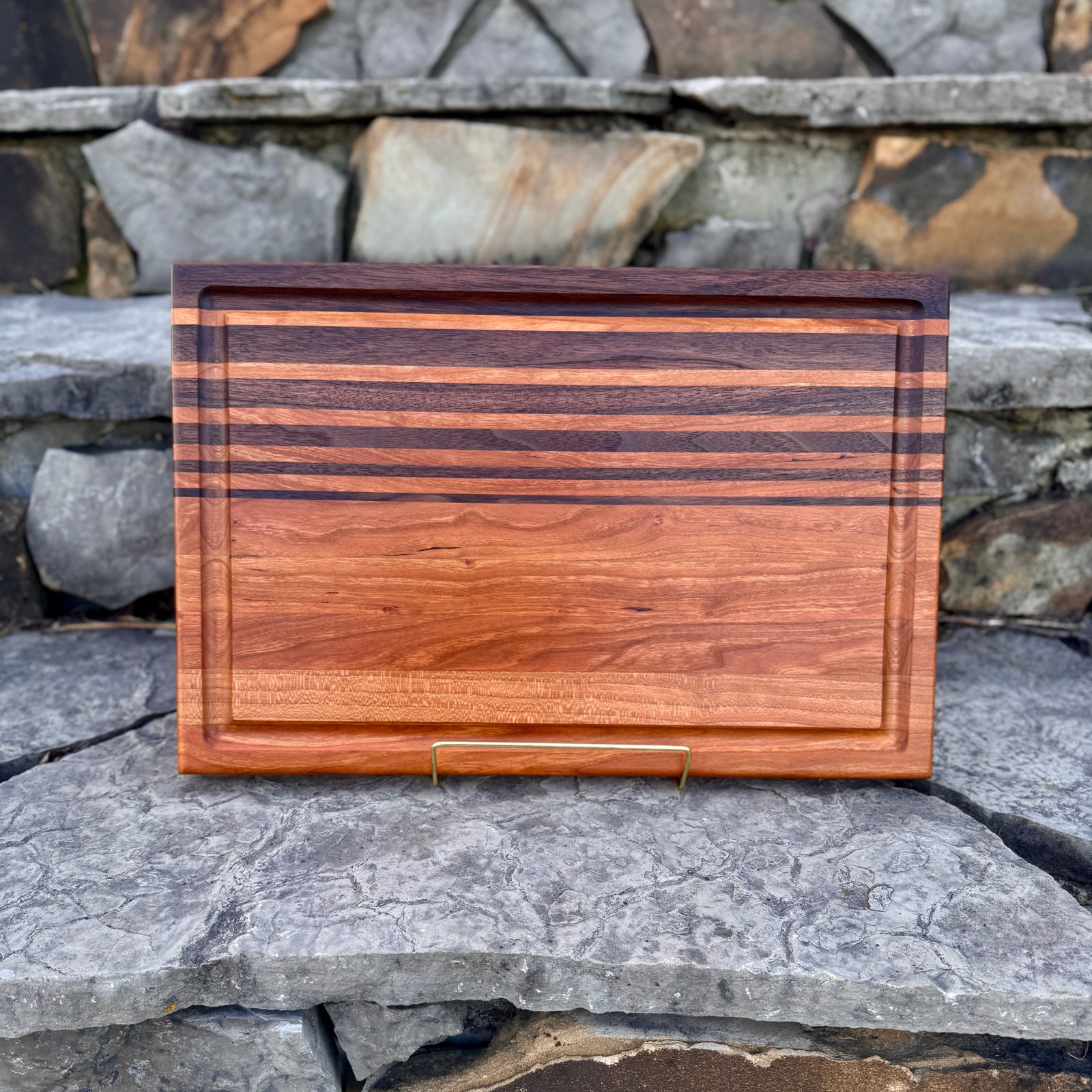 Cherry and Walnut Cutting Board