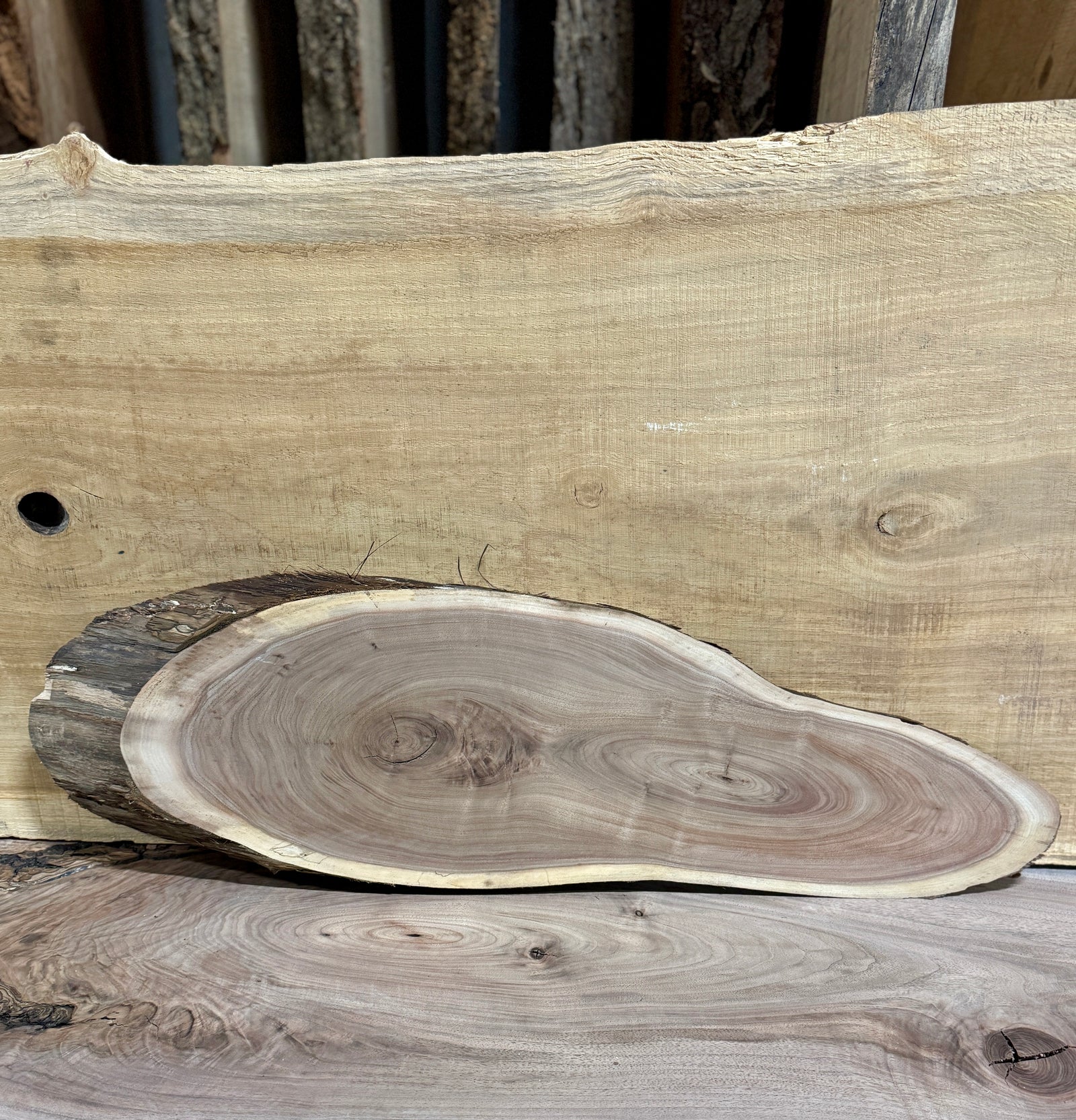 Live Edge Walnut Oval Slab