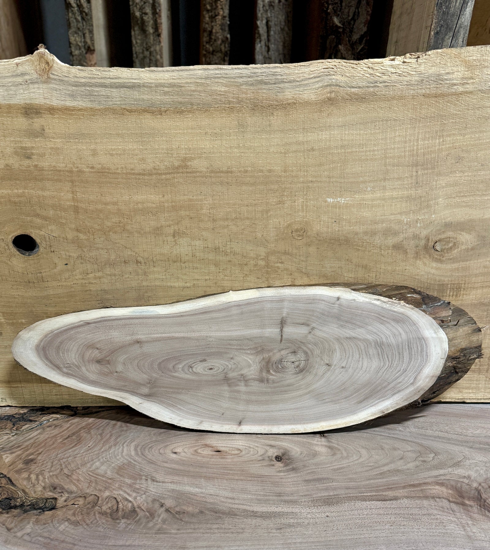 Live Edge Walnut Oval Slab