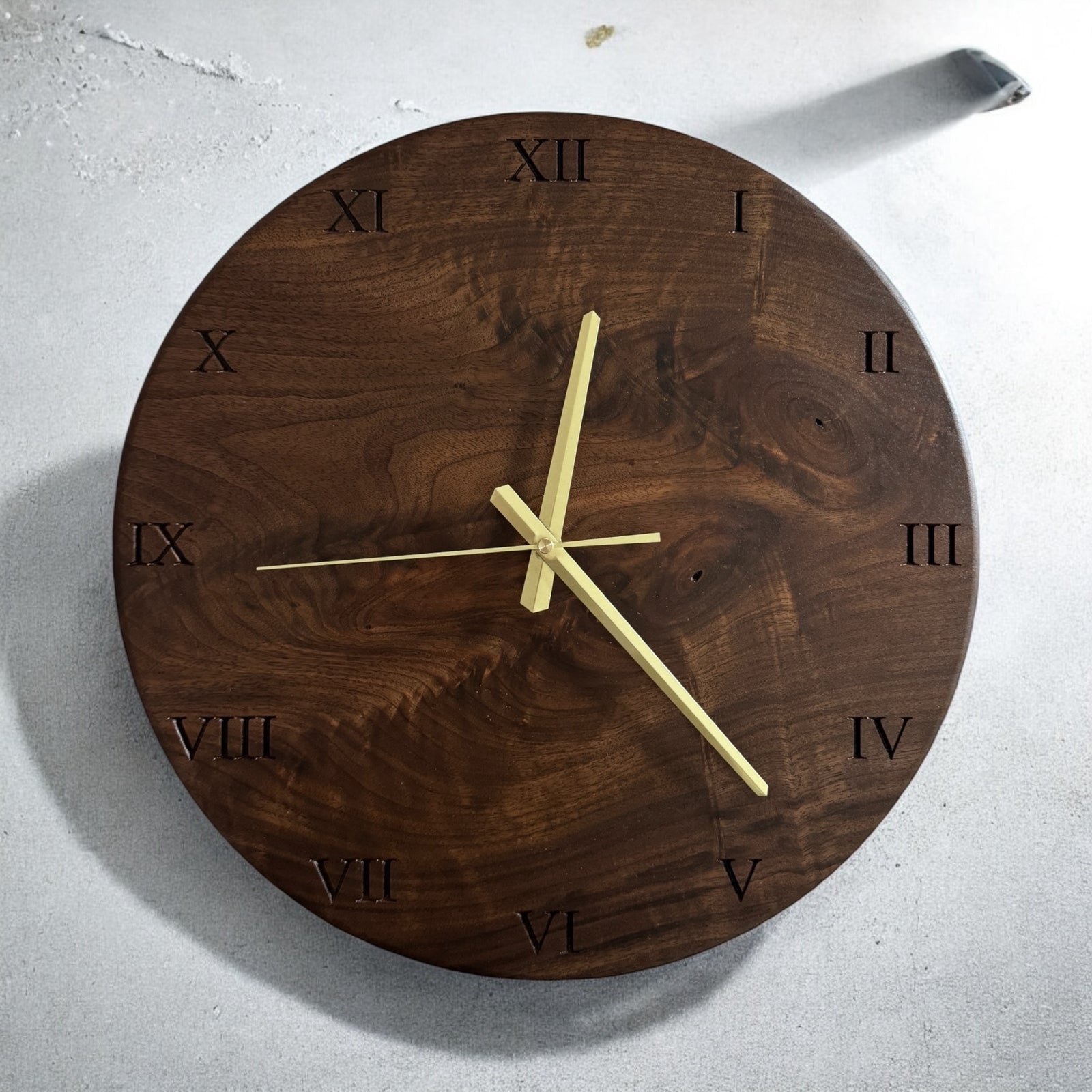 16” Walnut Clock
