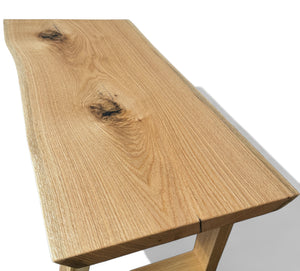 White Oak Live Edge Bench