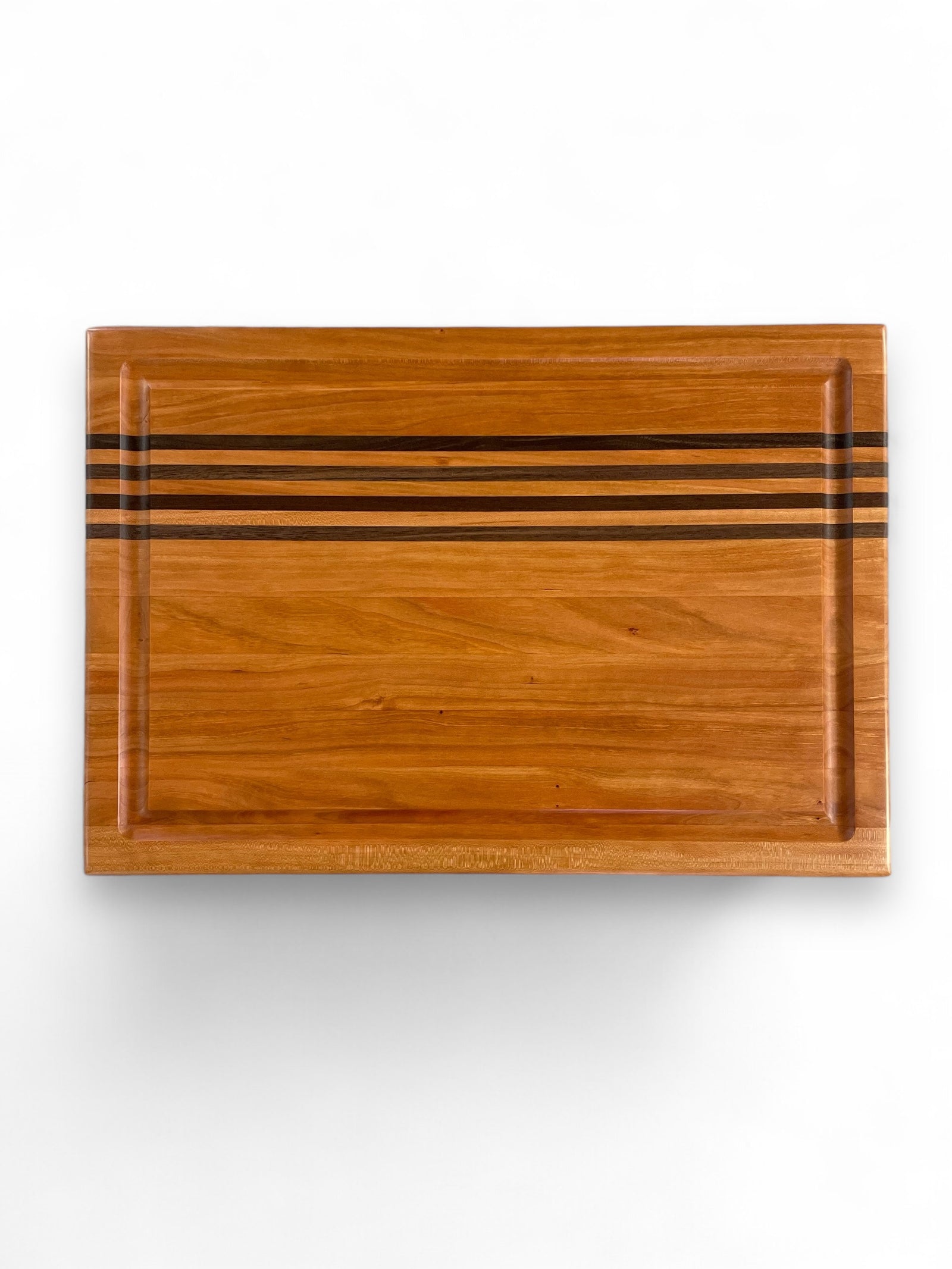 Cherry Cutting Board with Walnut Inlays