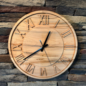 17.5" Ambrosia Maple Wall Clock
