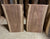Backside of a pair of walnut live edge slabs, Perfect for a DIY project