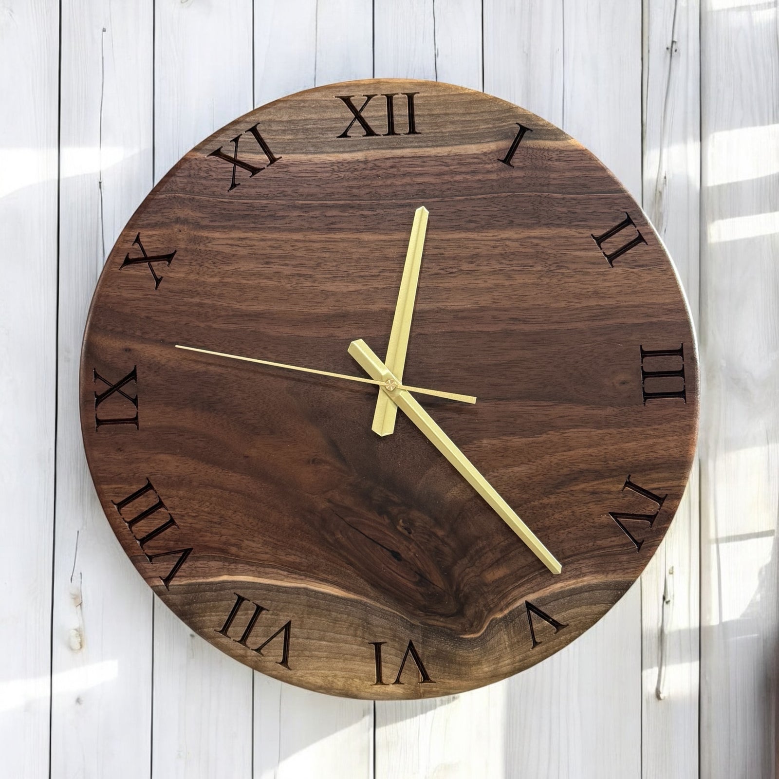 15” Walnut Clock
