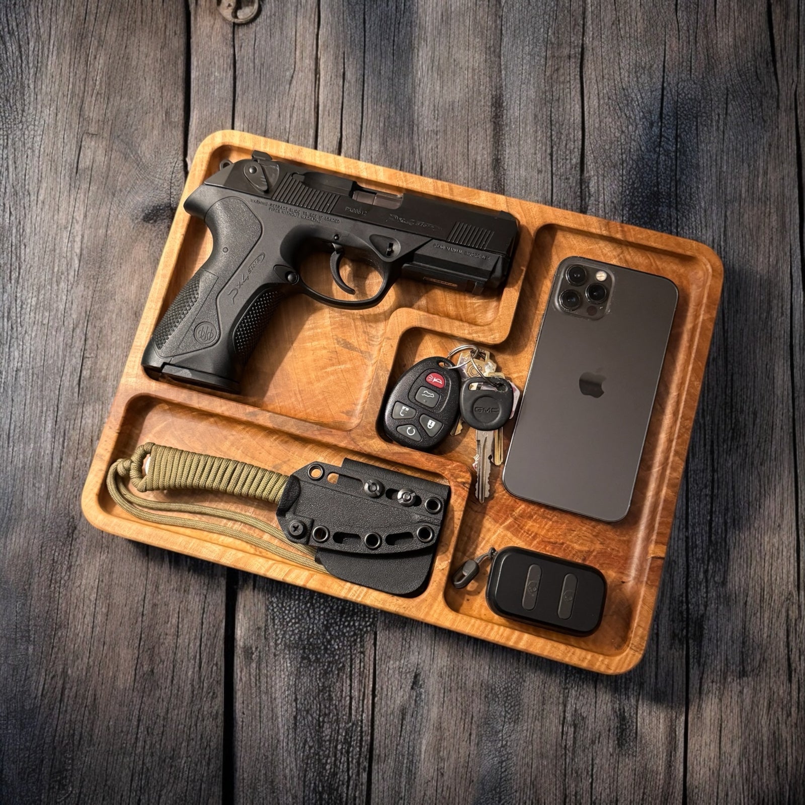 EDC Tray capable to hold all you daily carry needs.