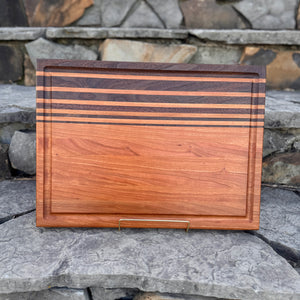 Cherry and Walnut Cutting Board