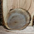Live edge walnut round slab