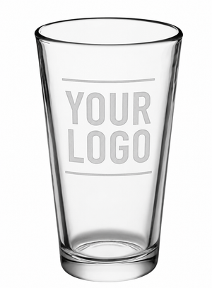 Custom Engraved 16oz Pint Glass