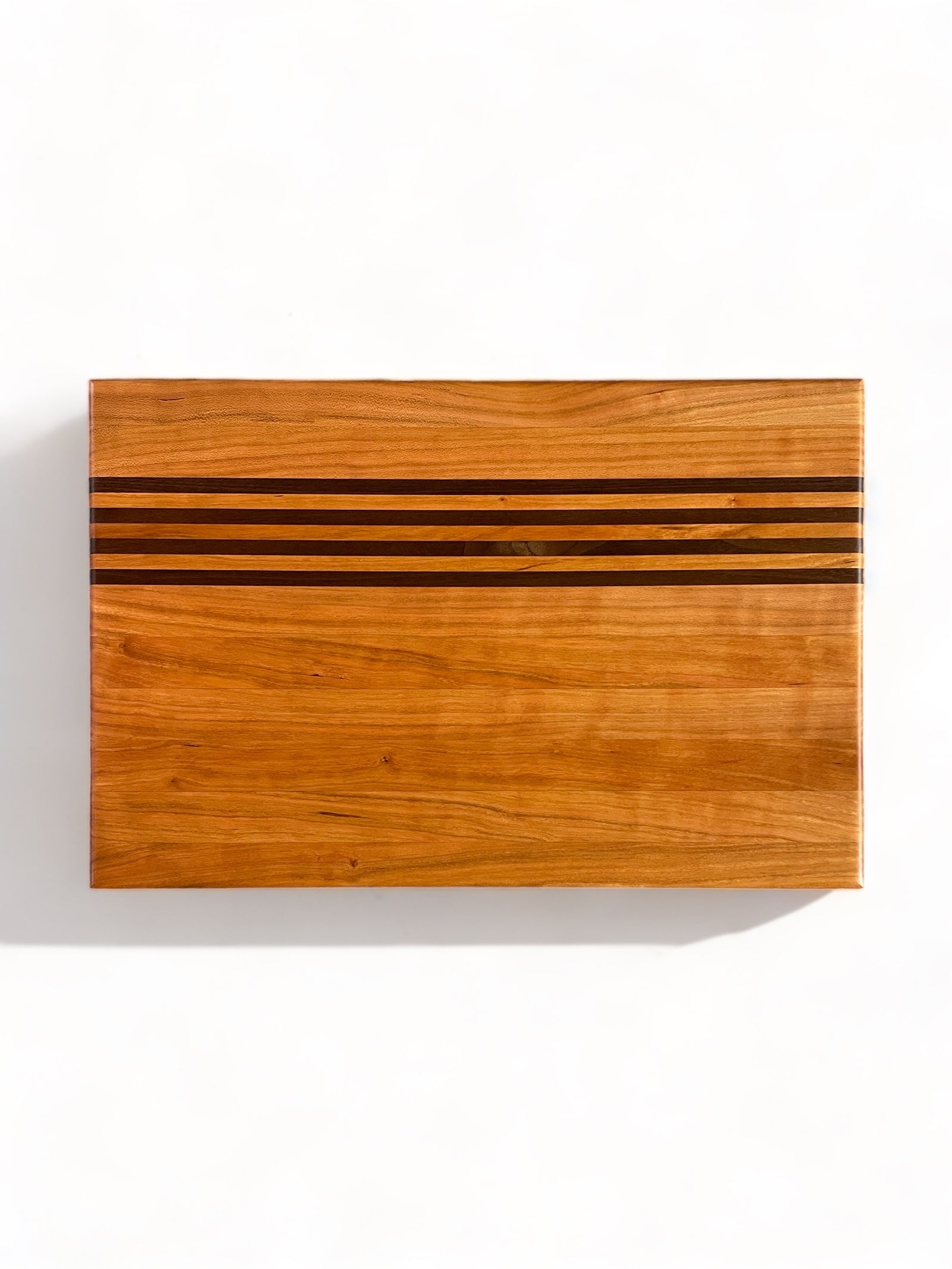 Cherry Cutting Board with Walnut Inlays