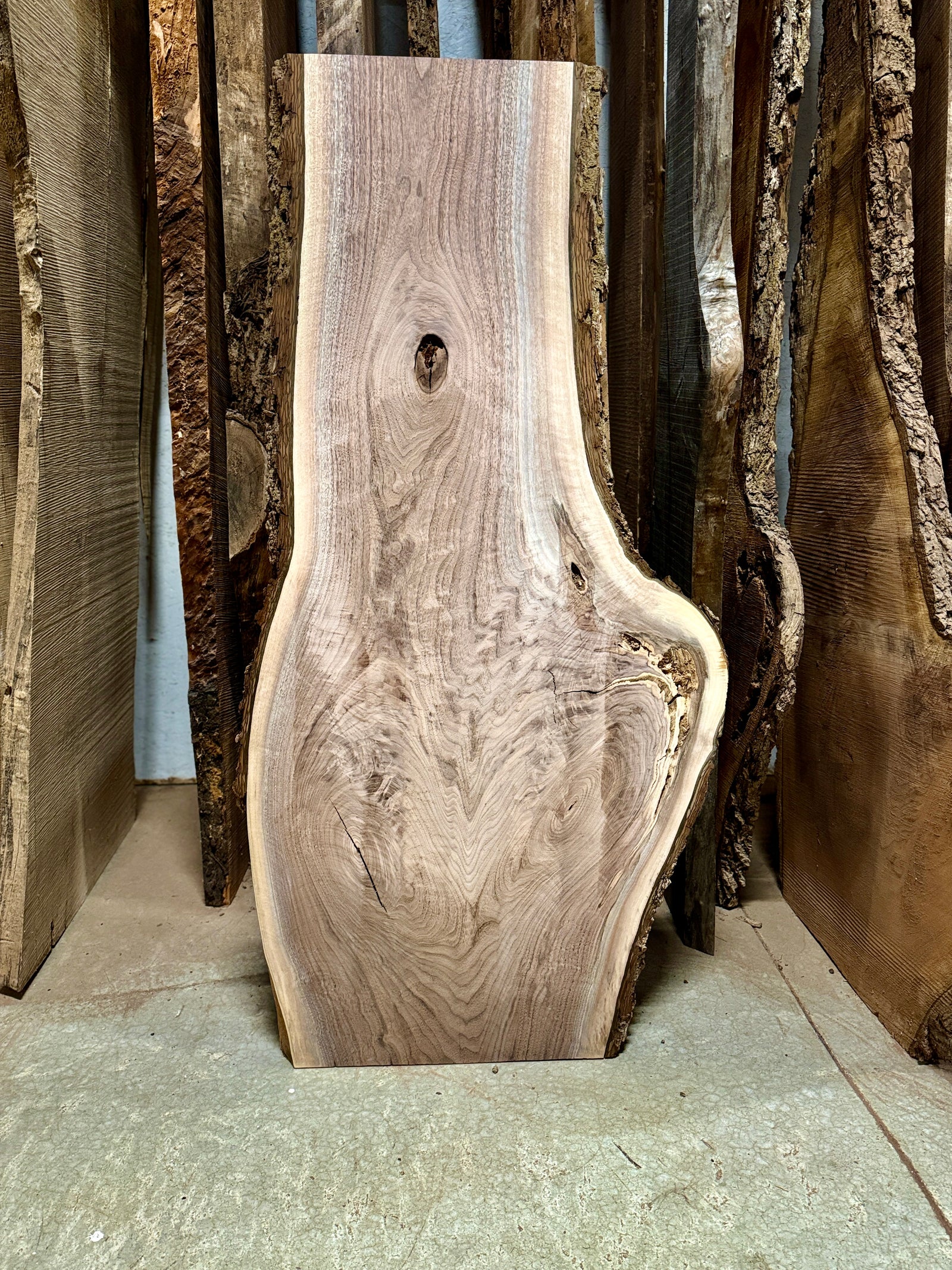 Live Edge Walnut Slab 55”