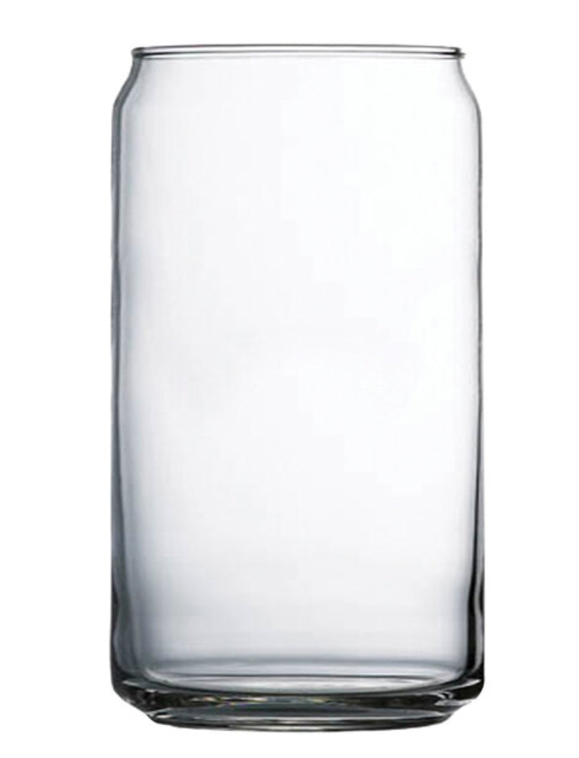 Custom Engraved 16oz Beer Can Glass