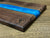 Walnut Charcuterie Board with Ocean Blue Epoxy