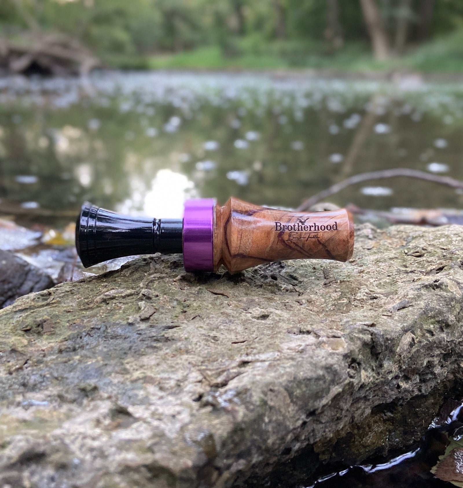 The Brotherhood - Purple Acrylic and Maple Burl