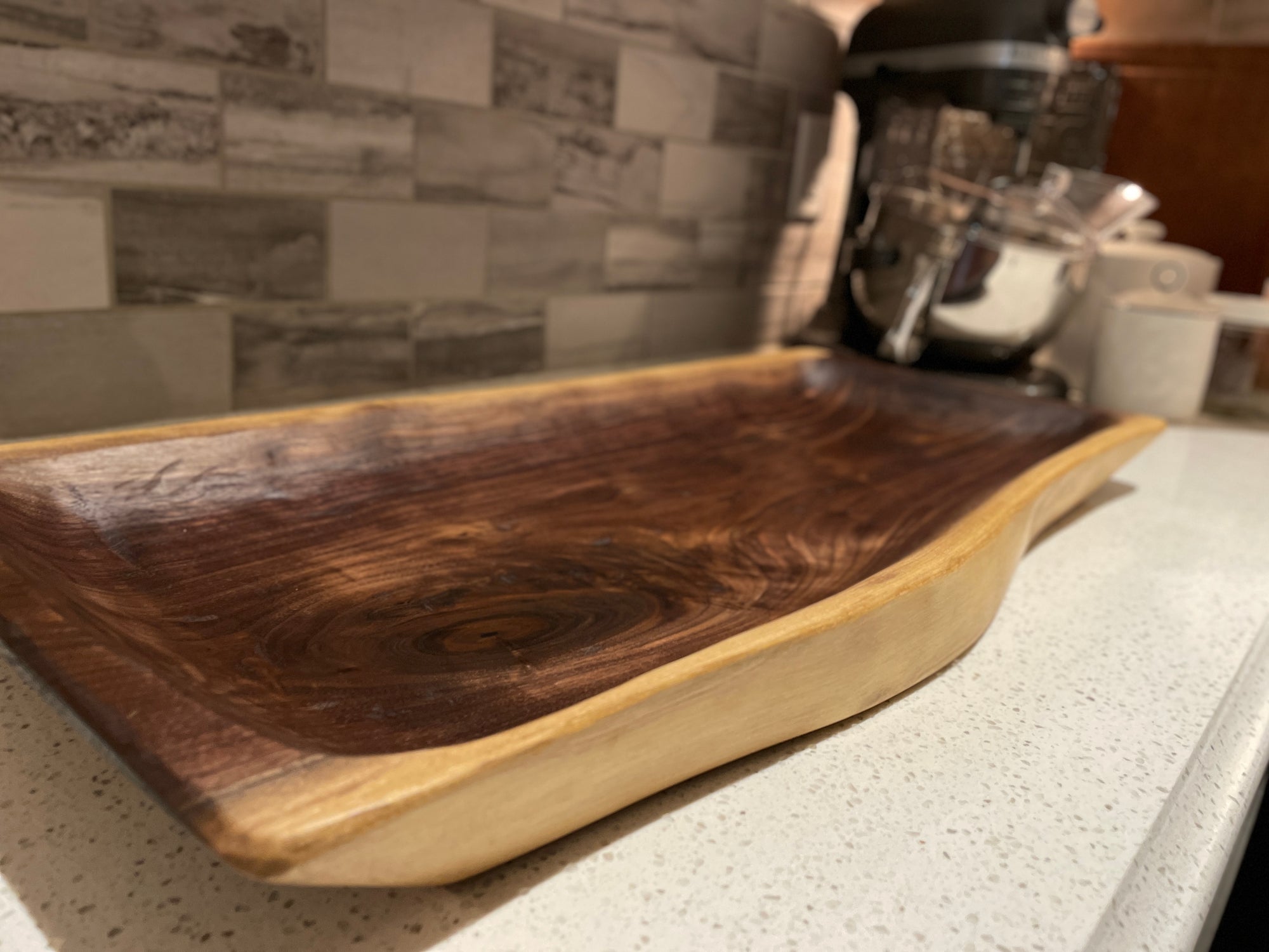 Large Live Edge Walnut Bowl