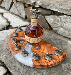 Cherry Burl Bourbon Display Board