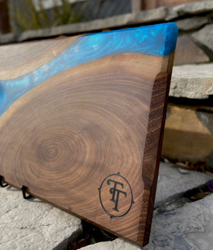 Walnut and Maui Blue Charcuterie Board
