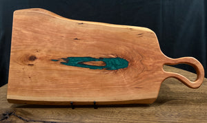 Large Cherry and Emerald Green Charcuterie Board